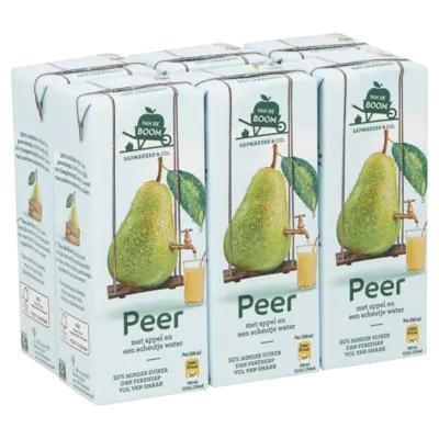 Van de Boom Peer met scheutje water 30% min suiker (6 × 200ml)
