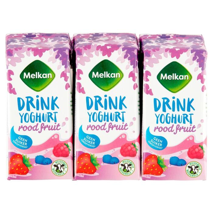 Drinkyoghurt rode vruchten 6 pack (6 × 200ml)