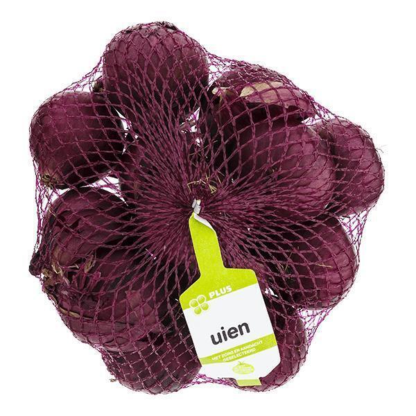 PLUS Rode uien (Net, 1kg)