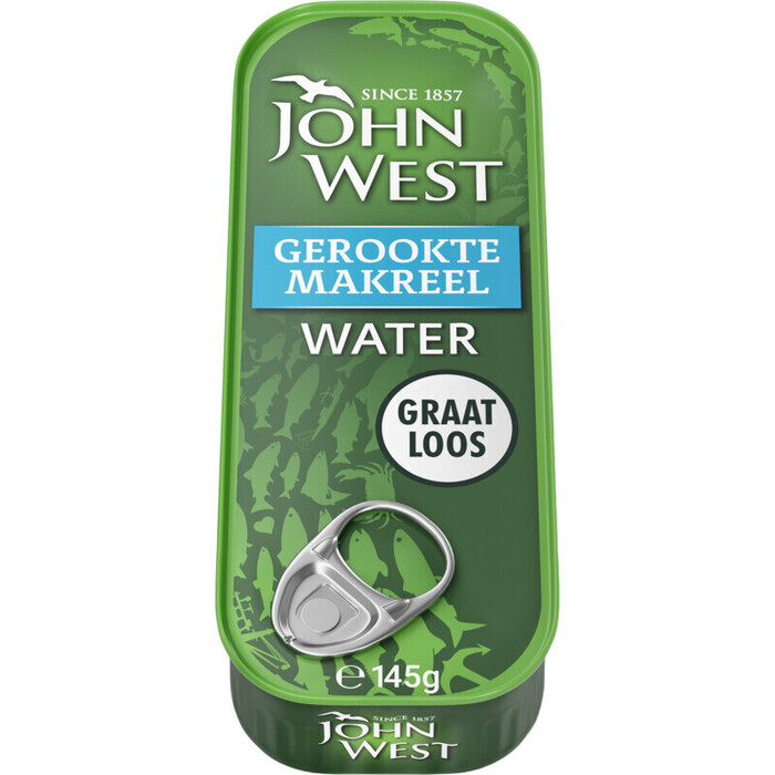 Gerookte makreel water (145g)