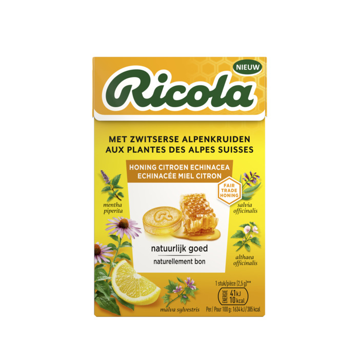 Ricola Honing citroen echinacea (20 × 2.5g)
