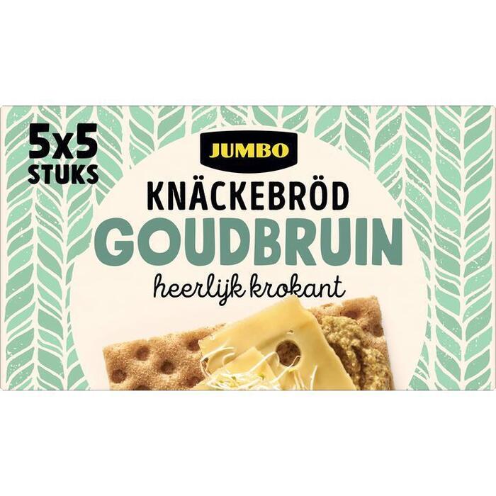 Jumbo Knäckebröd Goudbruin Heerlijk Krokant 5 x 5 Stuks (375g)