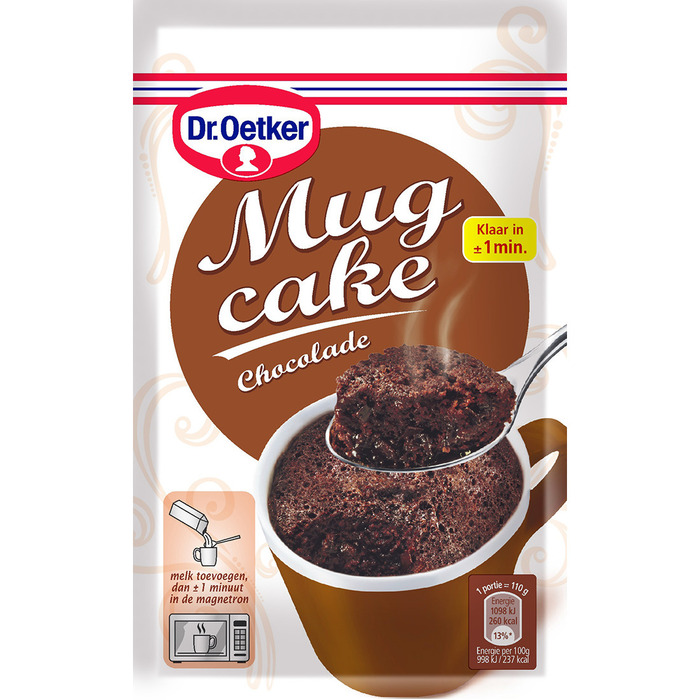 Mug cake chocolade (Zakje, 60g)