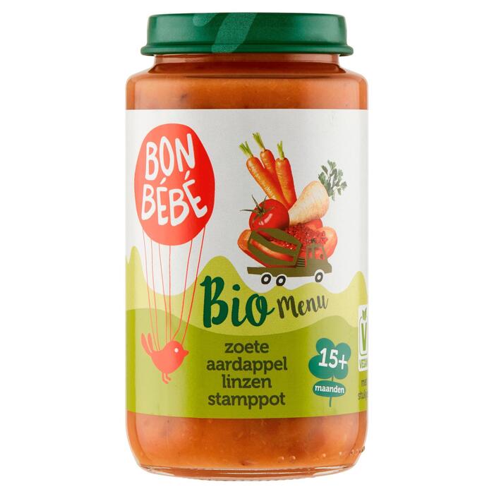 Biomenu m1512 zoete aardappel linzen stamppot 15+ maanden (Pot, 250g)