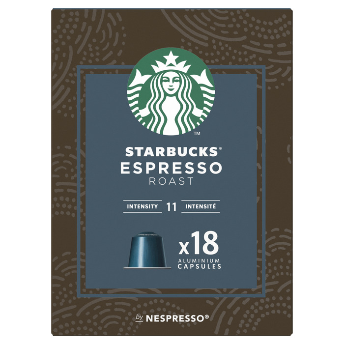 Starbucks® by Nespresso® Espresso Roast Dark Roast Capsules 18  x 5,7 g (101g)