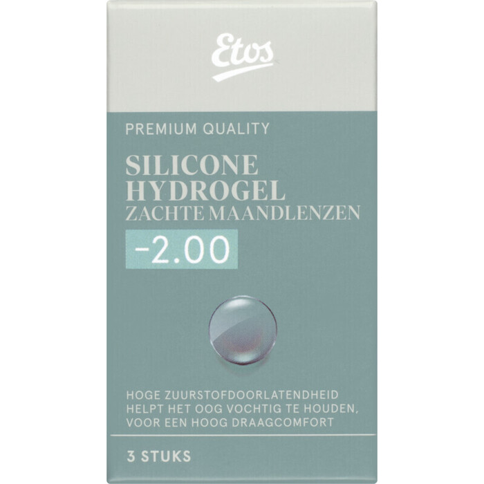 Etos Silicone zachte maandlenzen -2.00