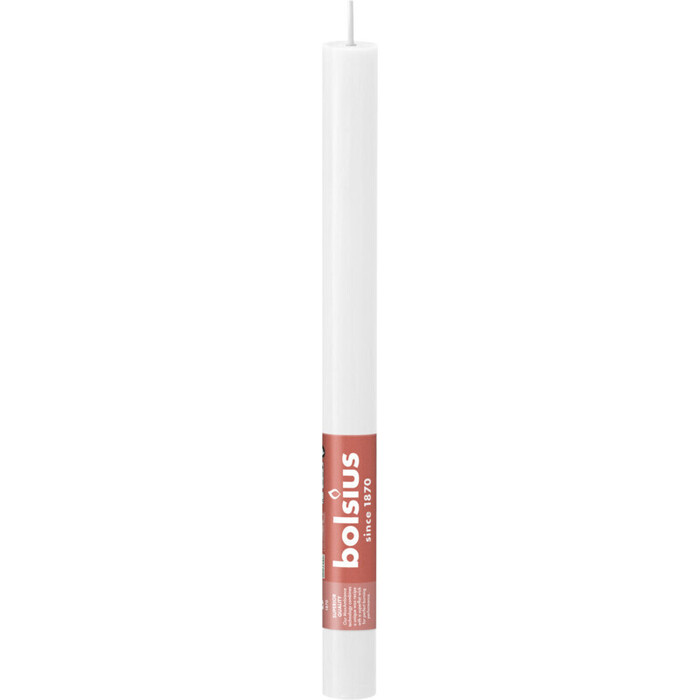 Bolsius Rustiek tafelkaars cloudy white