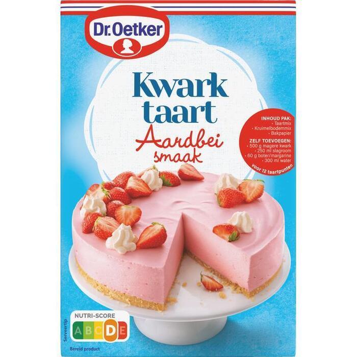 Dr. Oetker Kwarktaart aardbei (Pak, 440g)