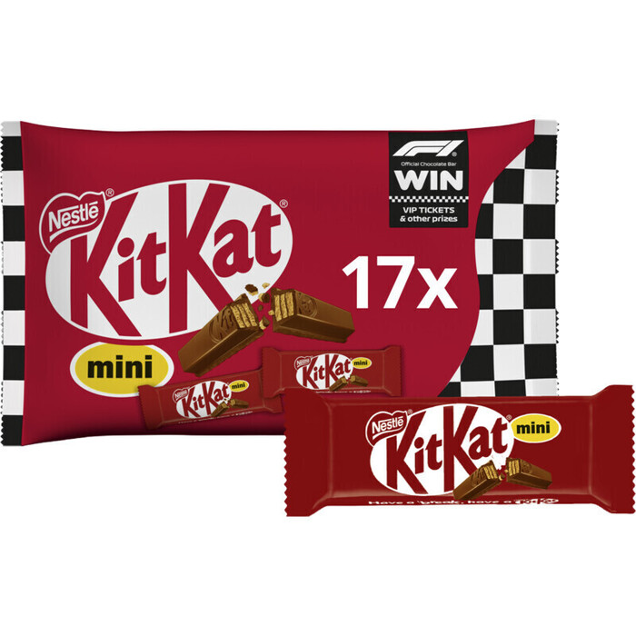 Kitkat Mini melk chocolade uitdeelzak (Zak, 284g)