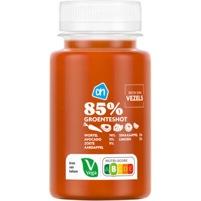 AH 85% Groenteshot wortel (125ml)