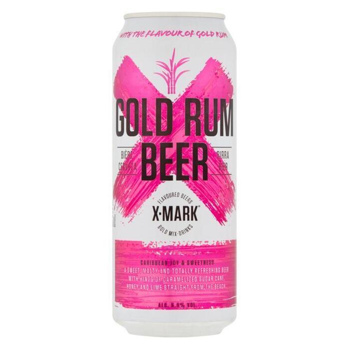 XMark Gold Rum beer (flavoured) can 500ml (0.5L)