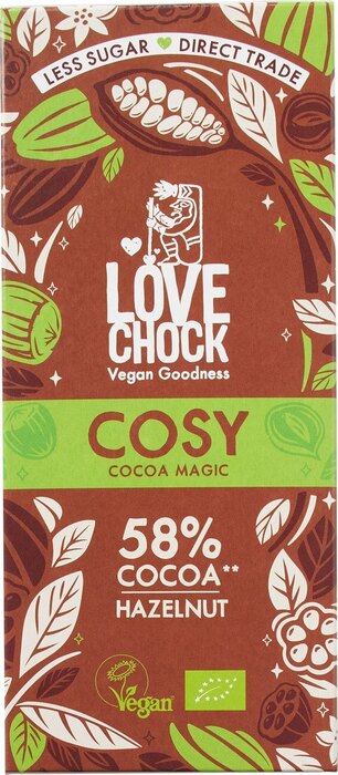 Vegan chocolade Cosy 58% (70g)