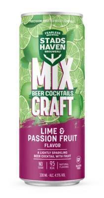 Stadshaven brouwerij Mixcraft lime & passion fruit flavour (33cl)