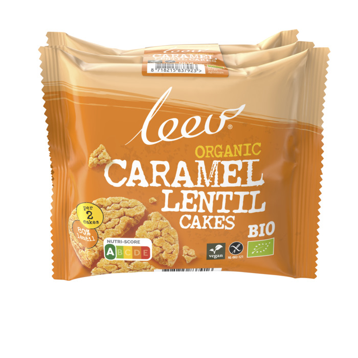 Leev Organic caramel lentil cakes (6 × 10g)