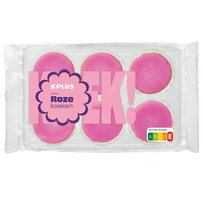 Roze koeken mini 6 stuks (Pak, 210g)