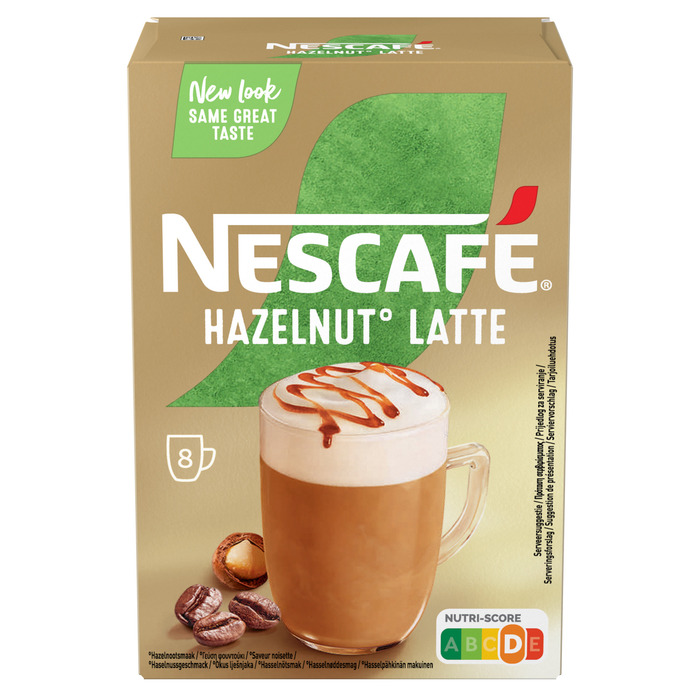 Latte Hazelnut (doos, 8 zakjes) (Stuk, 136g)