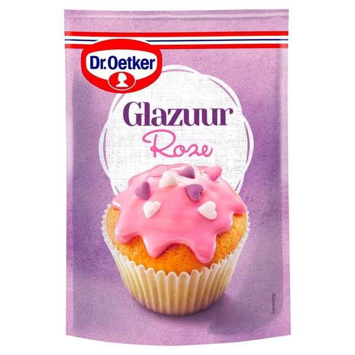 Roze glazuur (Zak, 125g)