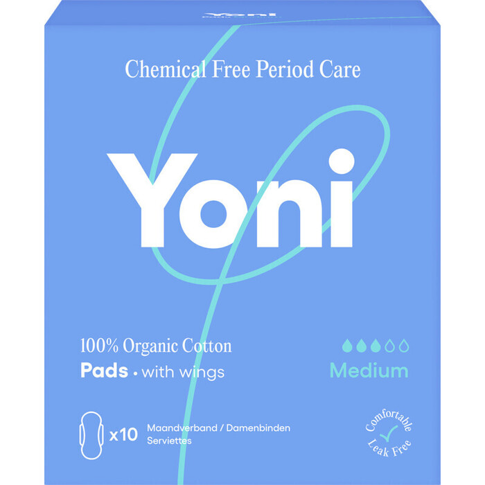 Yoni Maandverband van biokatoen medium (10 st.)