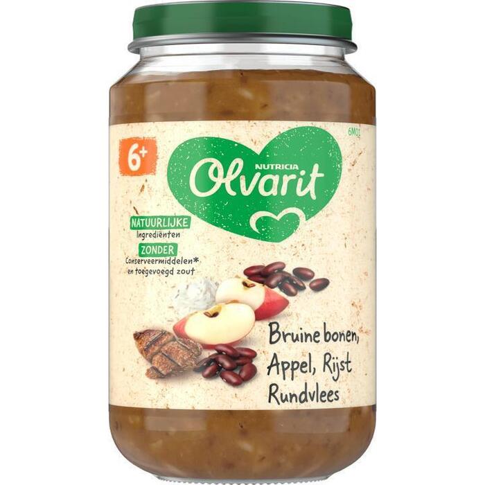 Br. bonen appel rundvlees rijst 6 mnd (Pot, 200g)