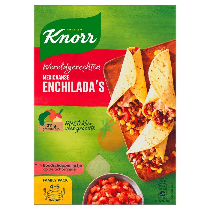 Knorr Wereldgerechten enchiladas XL (Doos, 328g)