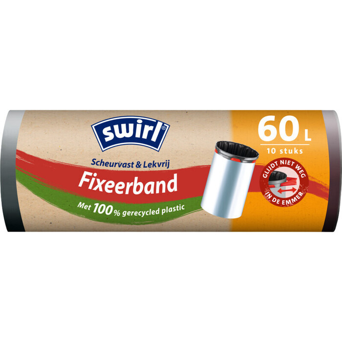 Swirl Afvalzakken fixeerband 60 liter