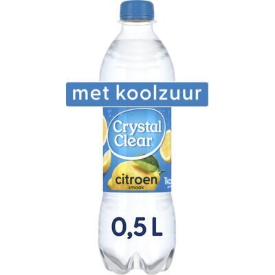 Crystal Clear Sparkling Lemon Fles 0,5L (Fles, 0.5L)