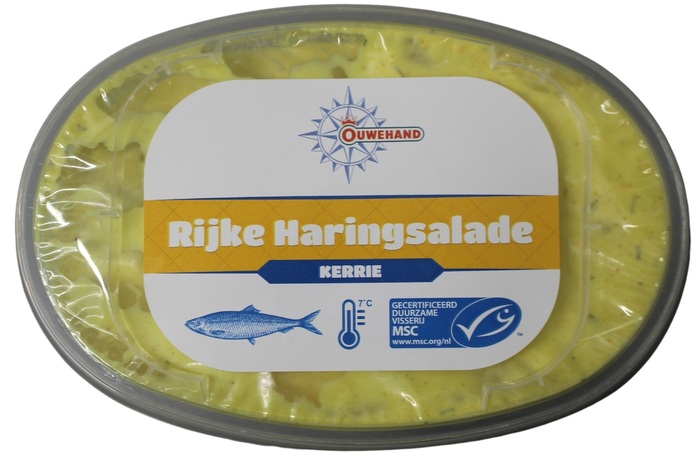 Haringpartjes in kerriesaus (250g)