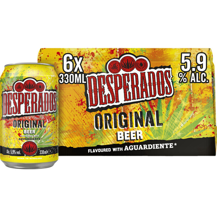 Desperados Original 33cl blik (6 × 33cl)