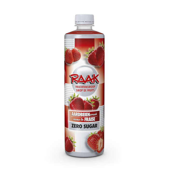 Vruchtensiroop zero sugar aardbei (blikfles, 0.75L)