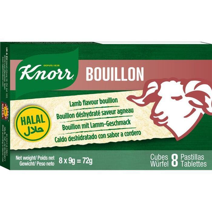 Knorr Bouillonblokjes lam halal (72g)