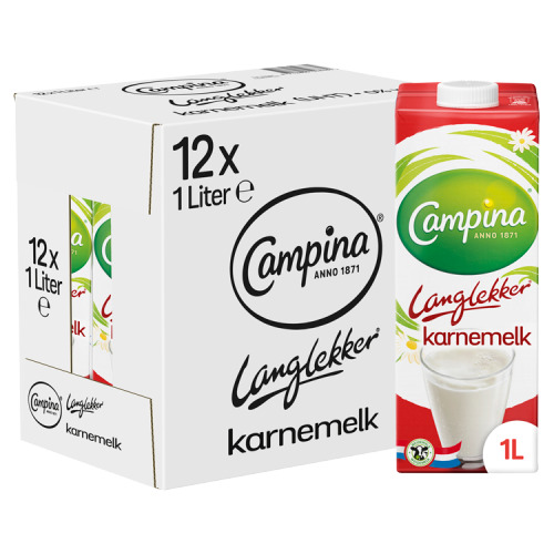 Campina Langlekker karnemelk 12 x 1 L (Doos, 1L)