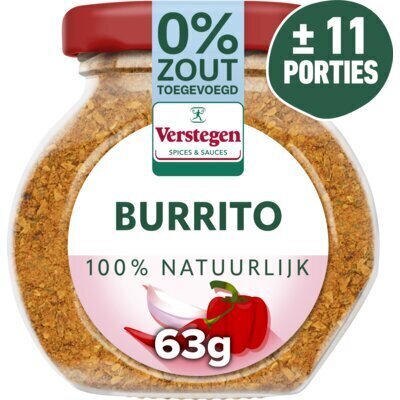 Verstegen Tex-mex blend voor burrito's (63g)