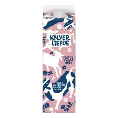 Kalverliefde Volle melk biologisch (1L)