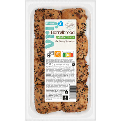 AH Glutenvrij Borrelbrood Mediterraans (230g)