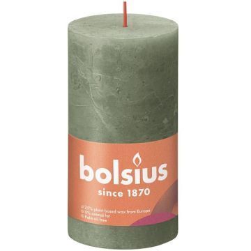 Bolsius Shine rustiek 13 cm fresh olive