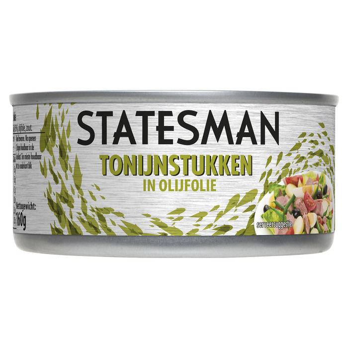 Statesman Tonijn stukken in olijfolie (160g)