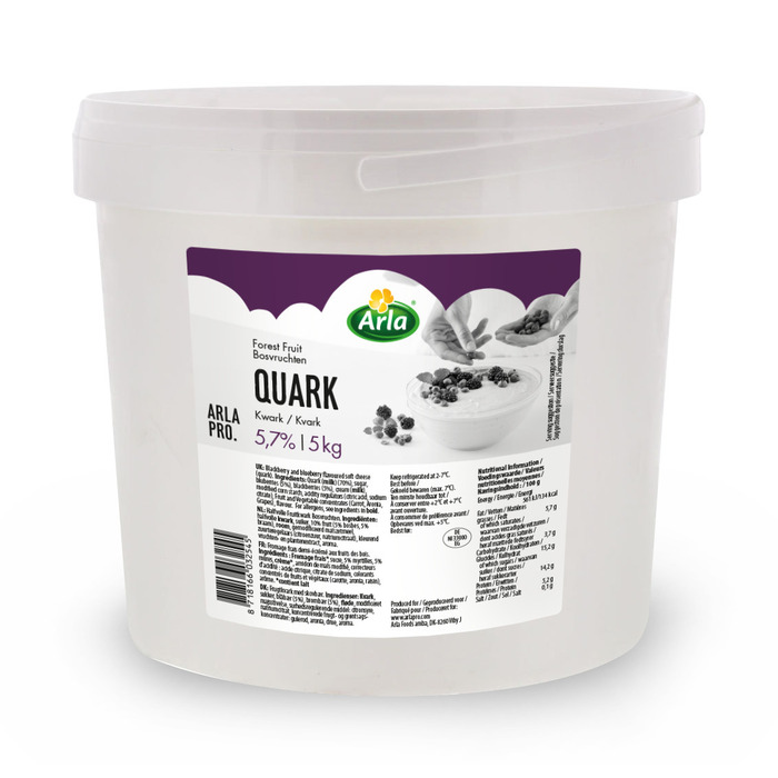 Melkunie kwark halfvol bosvrucht 5KG emmer (5kg)