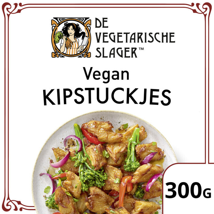 De Vegetarische Slager Kipstuckjes Voordeelverpakking Vegan 300g (300g)