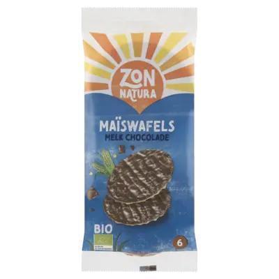 Zonnatura Maïswafels Melk Chocolade Bio 6 Stuks 75 g (75g)