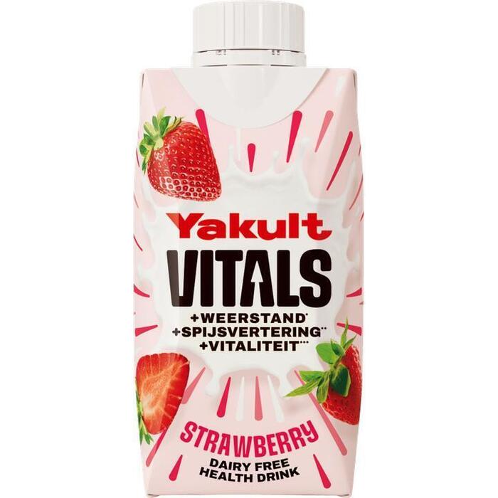 Yakult Vitals Strawberry Dairy Free Health Drink 200ML