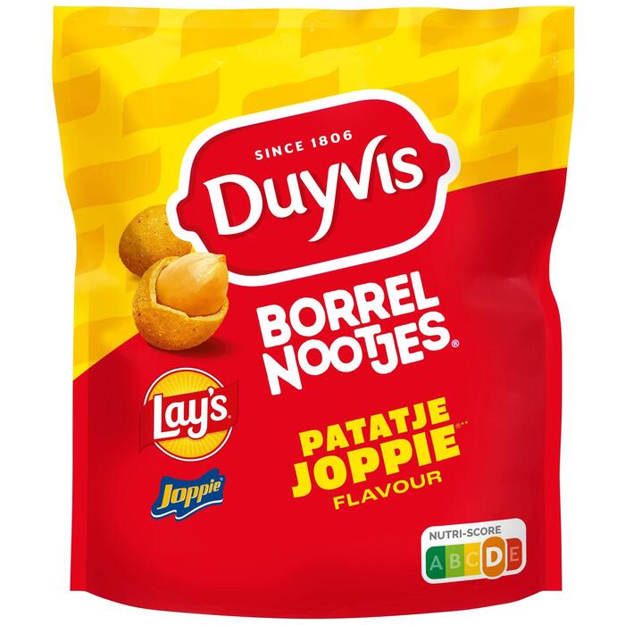 Duyvis Borrelnootjes Lay's Patatje Joppie Pinda Noten 200 gr (Zak, 200g)