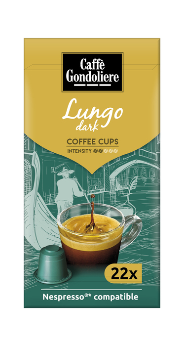 Caffe Gondoliere Lungo dark (22 × 5.5g)