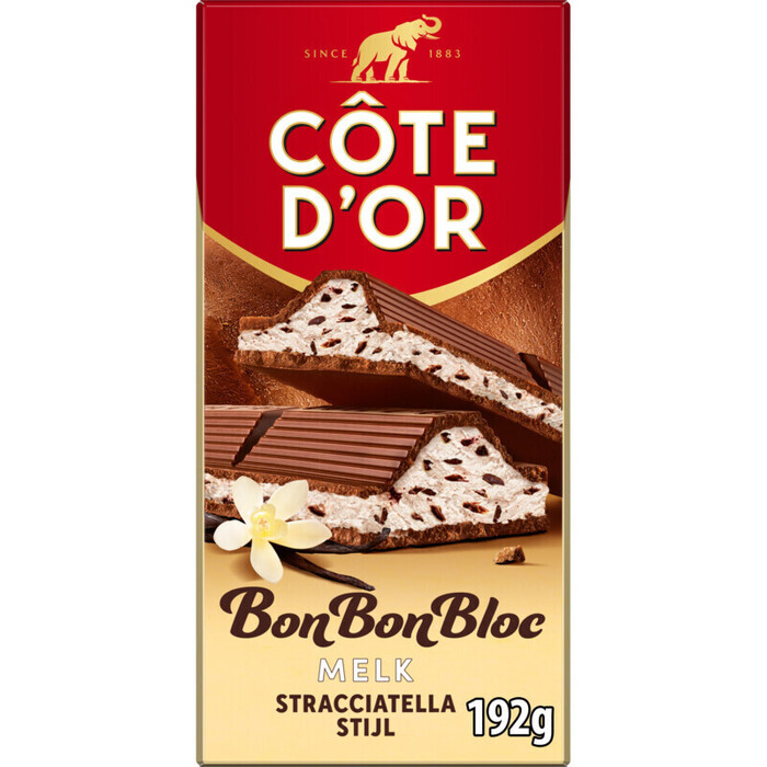 Côte d'Or Bonbonbloc vanille & crispy cacao (192g)