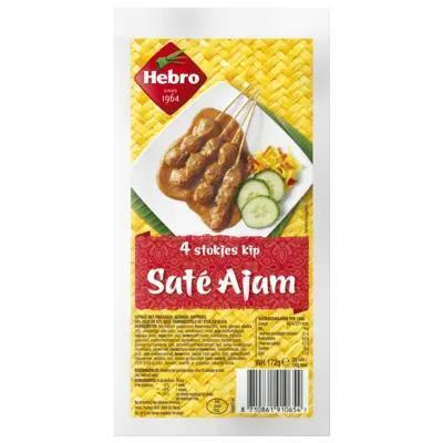 Sate Ajam (4 stokjes) (Zak, 172g)