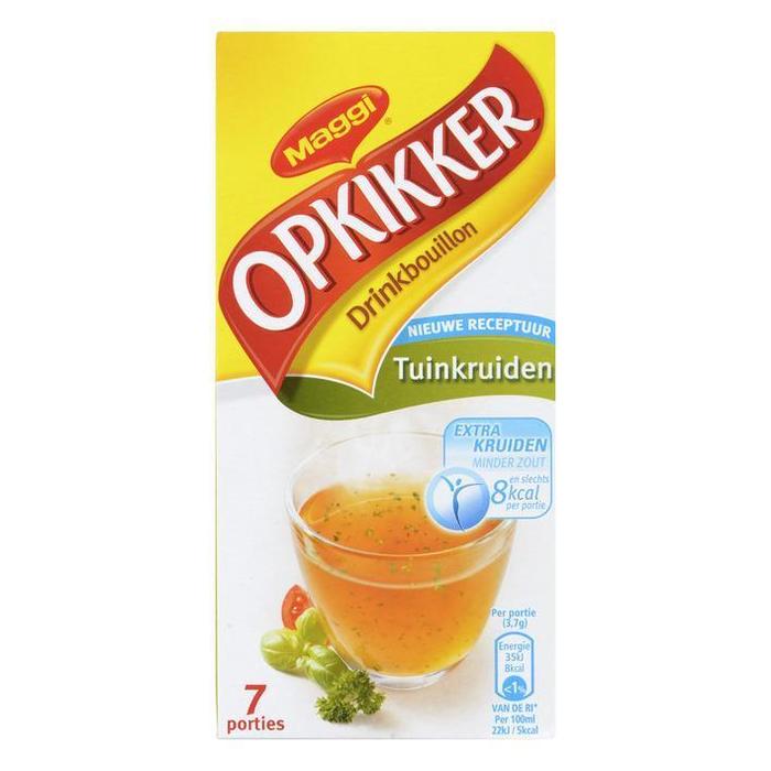 Opkikker drinkbouillon tuinkruiden (zakjes, 7 × 3.7g)
