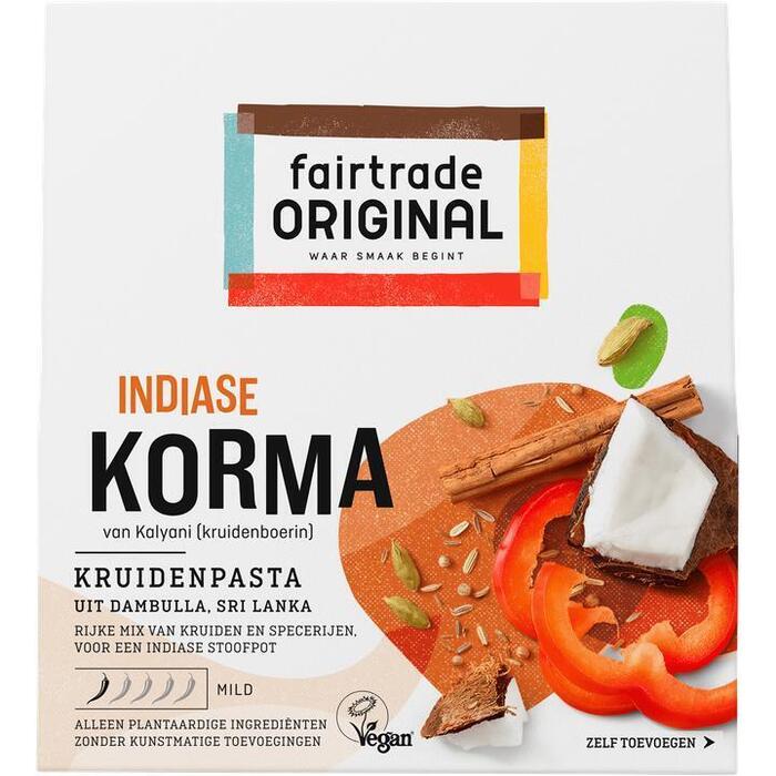 Fair Trade Original Korma Kruidenpasta 75g (75g)