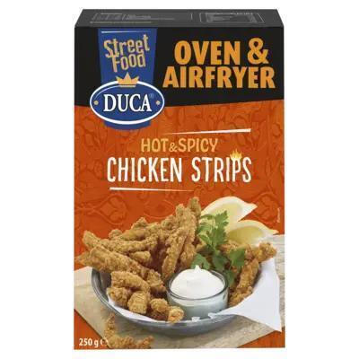 Duca Hot & spicy chicken strips (250g)