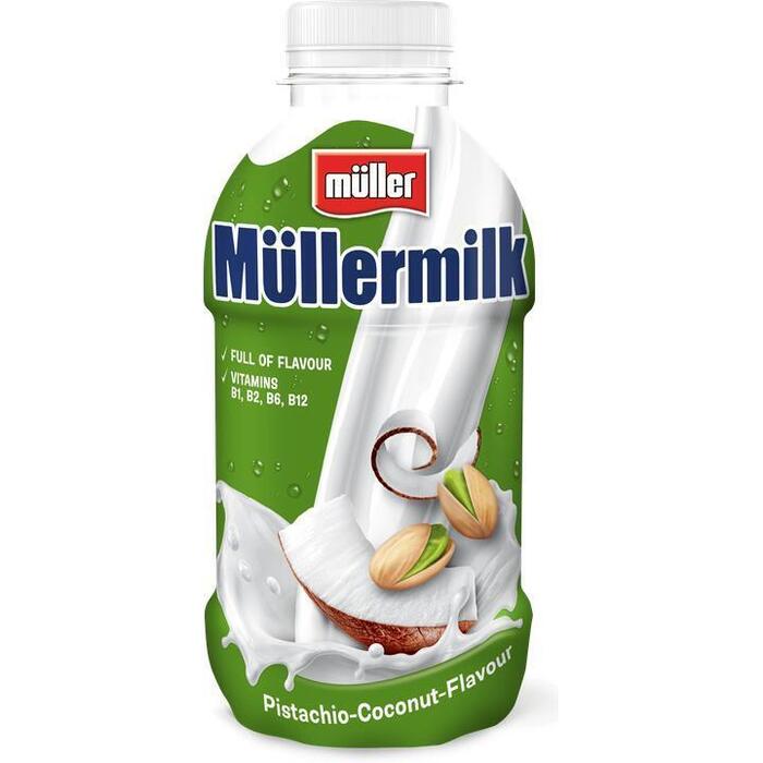 Müllermilk Pistachie-Kokosnoot 376 ml (400g)
