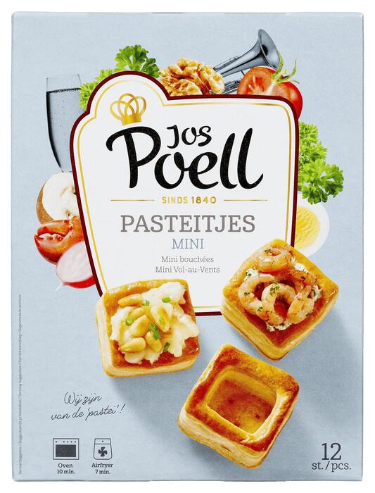 Mini Pasteibakjes Vierkant (12 × 7g)