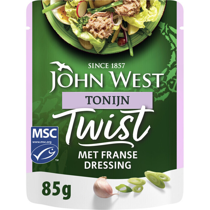 John West Tonijn Twist met Franse Dressing MSC 85g (85g)
